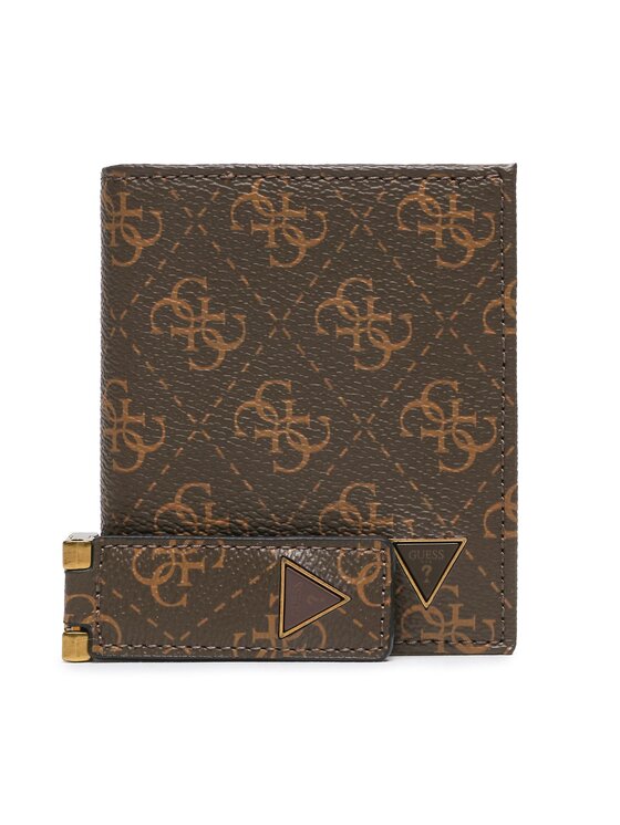 Guess Set denarnica in obesek za ključe Gift Box GFBOXM P3301 Rjava