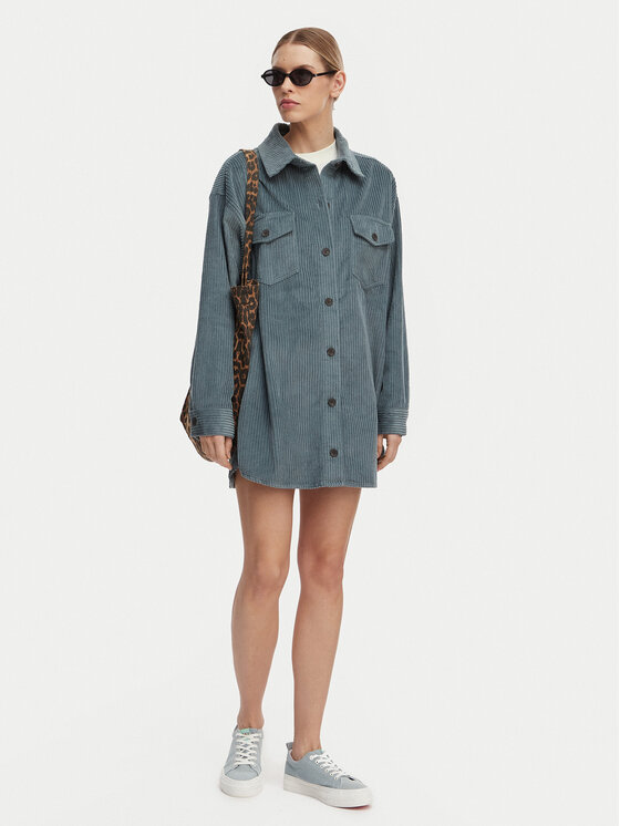 Billabong Billabong Srajčna obleka Winter Ocean EBJWD00149 Modra Boxy Fit