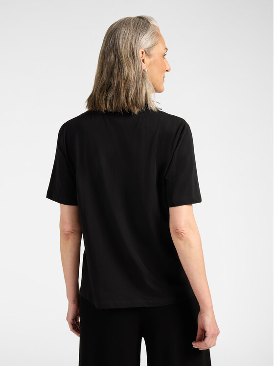Elena Mirò Elena Mirò T-Shirt G043Z000693N033 Czarny Regular Fit