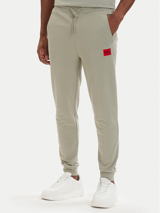 HUGO Spodnie dresowe Doak212 50447963 Zielony jasny Regular Fit