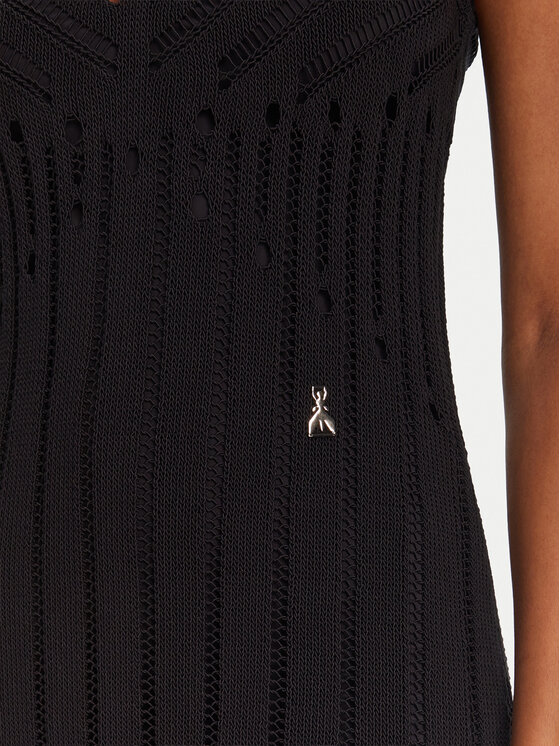 Patrizia Pepe Patrizia Pepe Úpletové šaty 2A2916/K260-K103 Černá Regular Fit