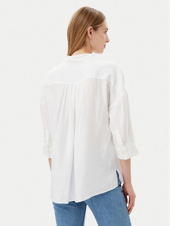 Tommy Hilfiger Tommy Hilfiger Košulja WW0WW46169 Bijela Loose Fit