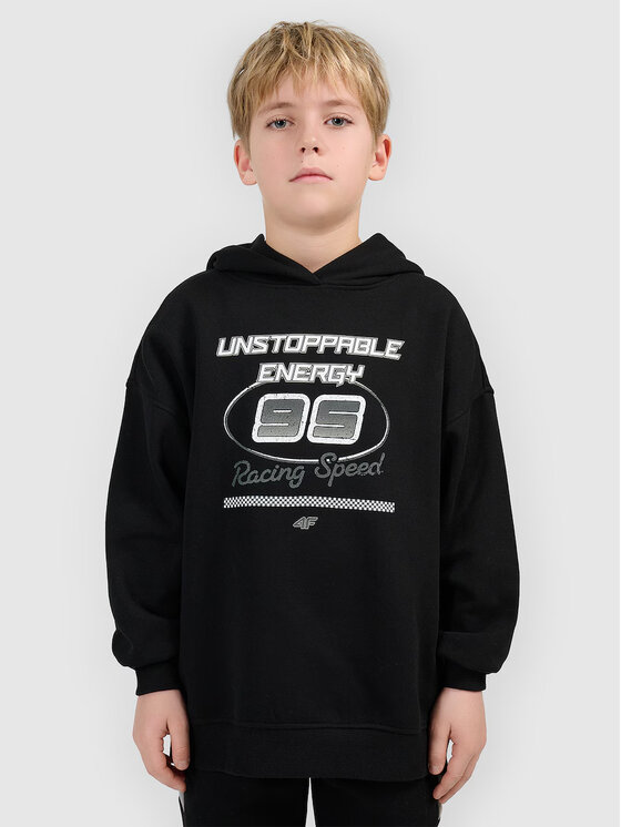 4F 4F Bluza ESPORTS RACING Czarny Loose Fit