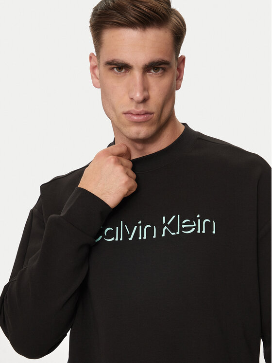 Calvin Klein Calvin Klein Μπλούζα Shadow Embosed Logo K10K113081 Μαύρο Regular Fit
