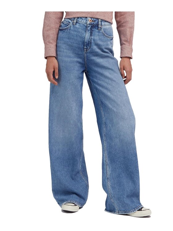 Lee Lee Jeansy Stella A Line Niebieski Relaxed Fit