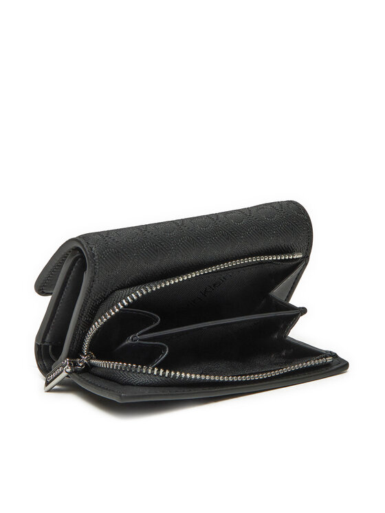 Calvin Klein Calvin Klein Kleine Damen Geldbörse Ck Must Small Trifold_Mono K60K612829 Schwarz