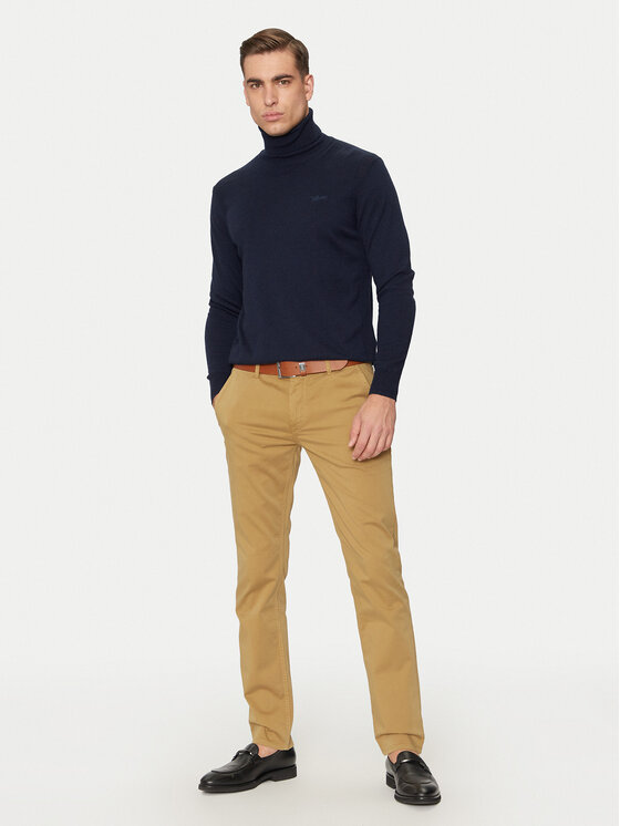 BOSS Boss Chino nohavice Schino 50379152 Hnedá Slim Fit