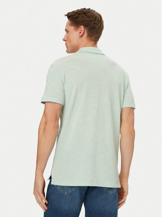 Tommy Hilfiger Tommy Hilfiger Polokošile Textured Oxford Pique MW0MW38482 Světle zelená Regular Fit