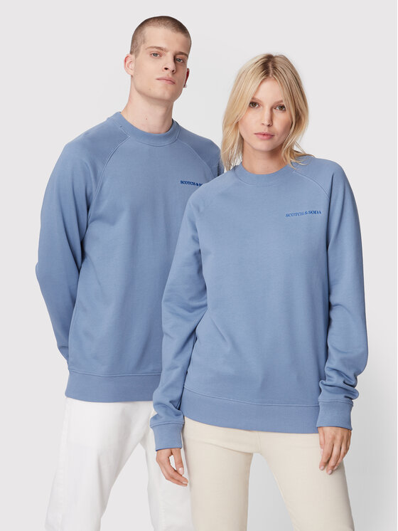 Scotch & Soda Scotch & Soda Majica dugih rukava Unisex 168486 Plava Comfortable Fit