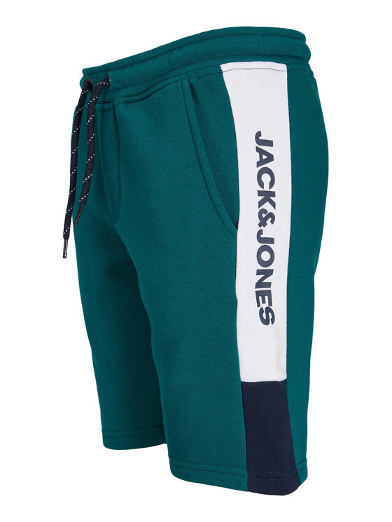 Pantaloncini sportivi 12200266 Verde Slim Fit
