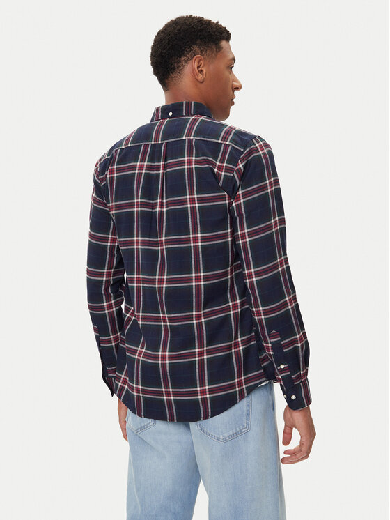 Barbour Barbour Cămașă Crossfell MSH4995BL53 Bleumarin Tailored Fit