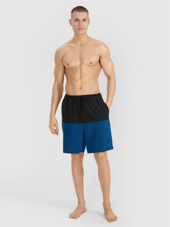 4F 4F Szorty plażowe 4FWSS25UBDSM135-46S Zielony Regular Fit