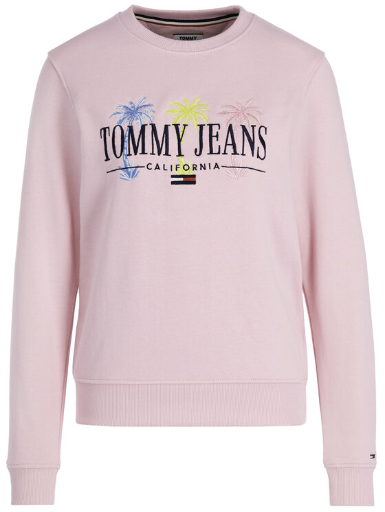 Tommy Jeans Tommy Jeans Bluză Tjw Summer Logo DW0DW06696 Roz Regular Fit