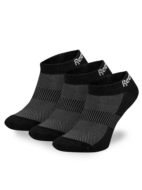 Reebok Reebok Набір 3 пар низьких шкарпеток unisex R0356-SS24 (3-pack) Чорний