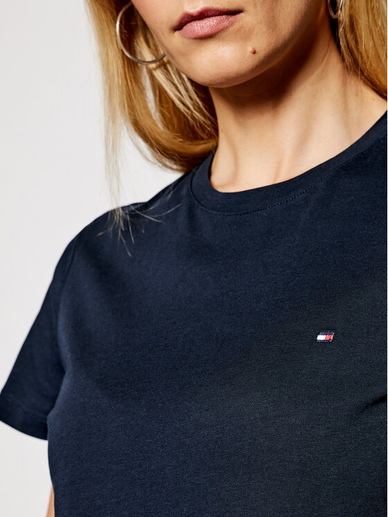 Tommy Hilfiger Tommy Hilfiger T-krekls WW0WW22043 Tumši zils Regular Fit