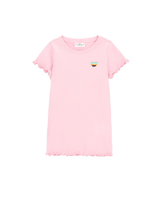 Dziewczęcy T-Shirt Coccodrillo, Rozmiar 98, Różowy, WC5143204CGK