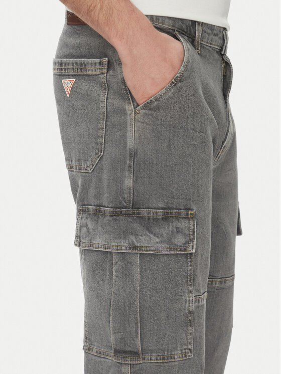 Guess Jeans Guess Jeans Jeansy M5GA88D5LW2 Šedá Relaxed Fit