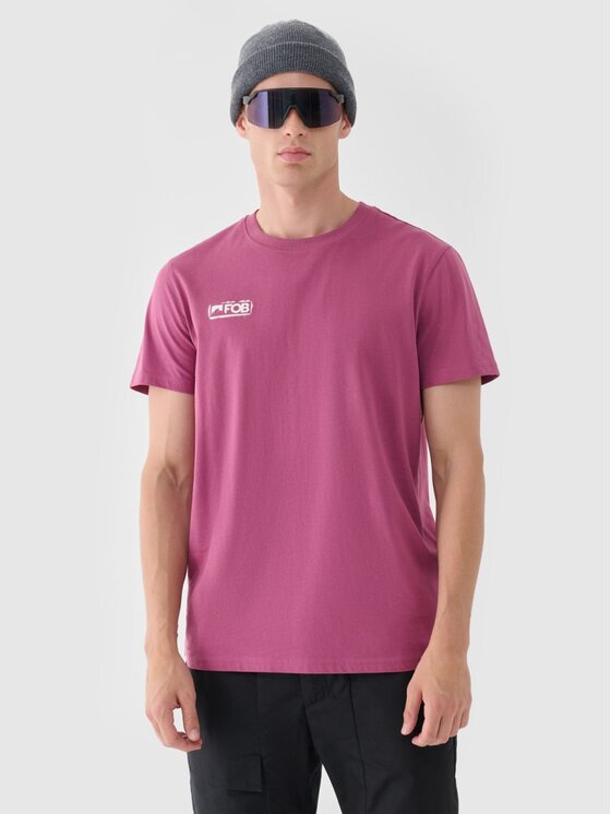 4F 4F T-shirt 4FRAW24TTSHM2602-60S Rosso Regular Fit