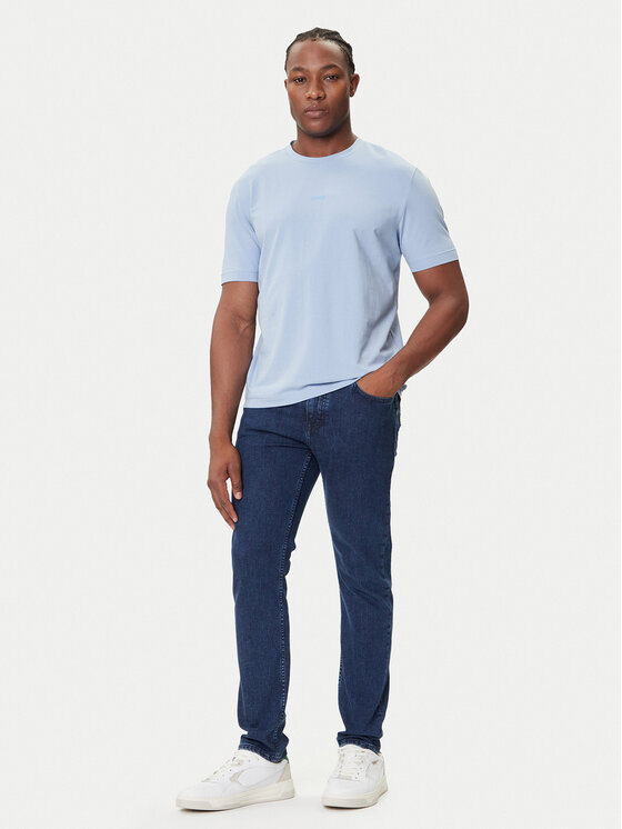 BOSS BOSS Majica Tchup 50473278 Svetlo modra Relaxed Fit