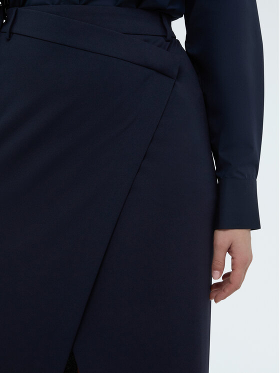 Fiorella Rubino Fiorella Rubino Gonna midi 1003L000516N034 Blu Regular Fit