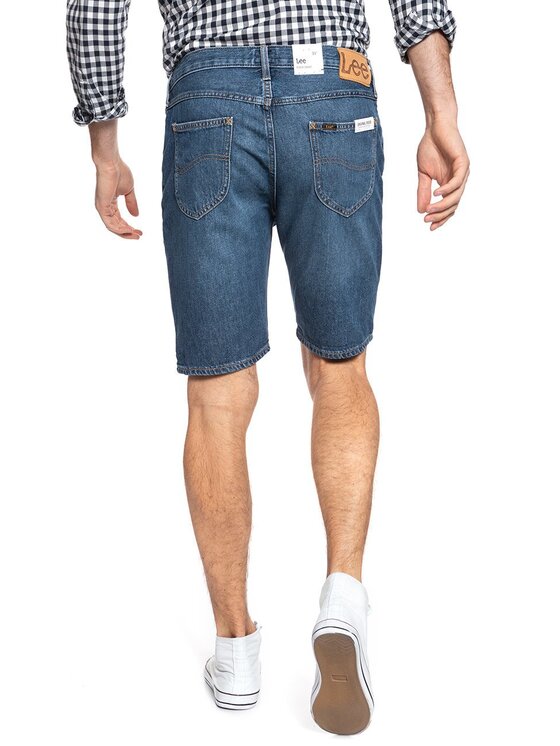 Lee Lee Pantaloncini di jeans RIDER SHORT Blu Slim Fit