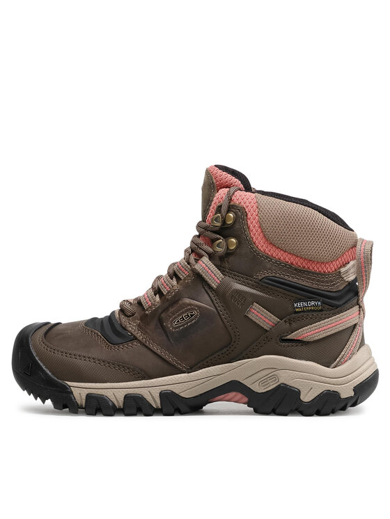 Keen Keen Trekkingi Ridge Flex Mid Wp W 1024921 Brązowy