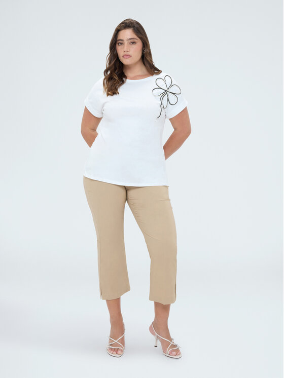 Fiorella Rubino Fiorella Rubino T-shirt G0E8L009341N011 Bianco Regular Fit