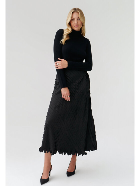 TATUUM TATUUM Spódnica midi DAKNA Czarny Flare Fit