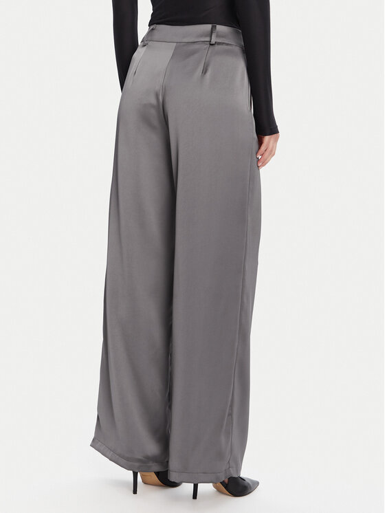 Rinascimento Rinascimento Панталони тип палацо CFC0124993003 Сив Wide Leg