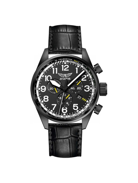 Aviator Aviator Zegarek V.2.25.5.169.4 Czarny