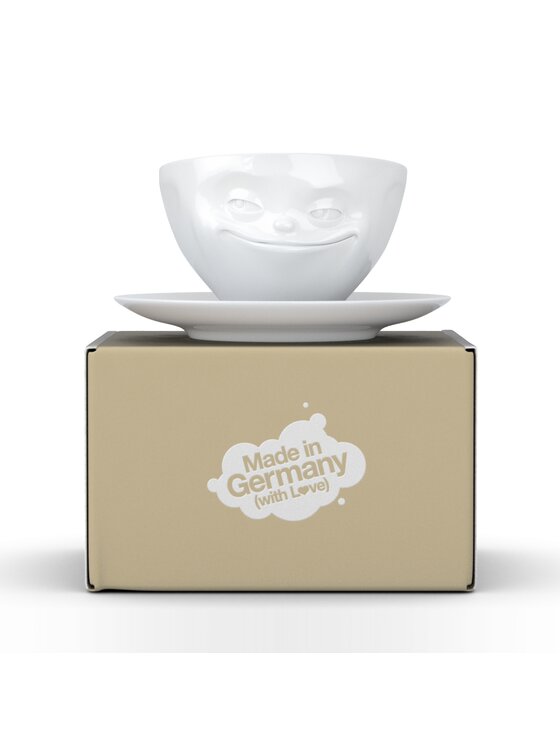 58 products 58 products Filiżanka ze spodkiem uniwersalna - Grinning Biały