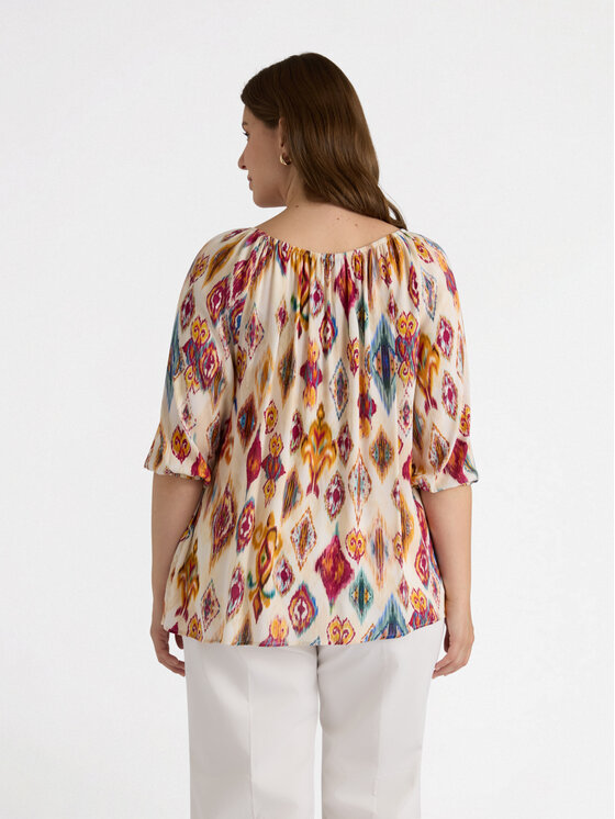 Fiorella Rubino Fiorella Rubino Blusa 2848T102397N0R2 Écru Boxy Fit