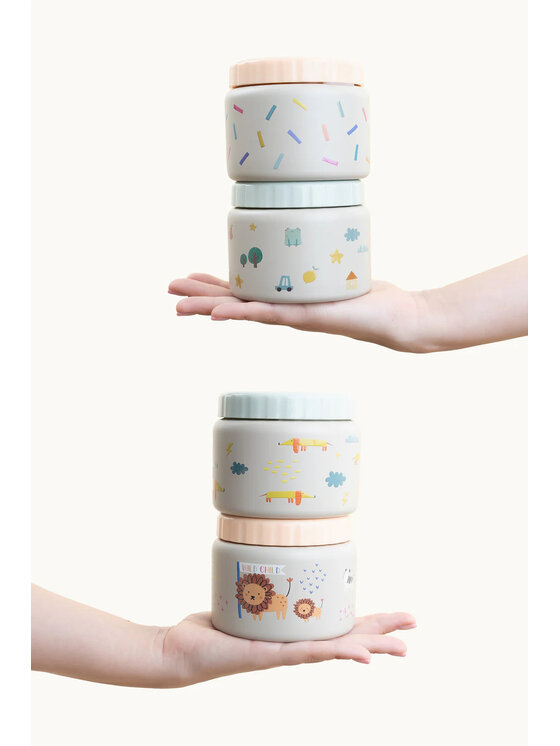 Cotton Cloud Cotton Cloud Termos obiadowy Confetti Beżowy