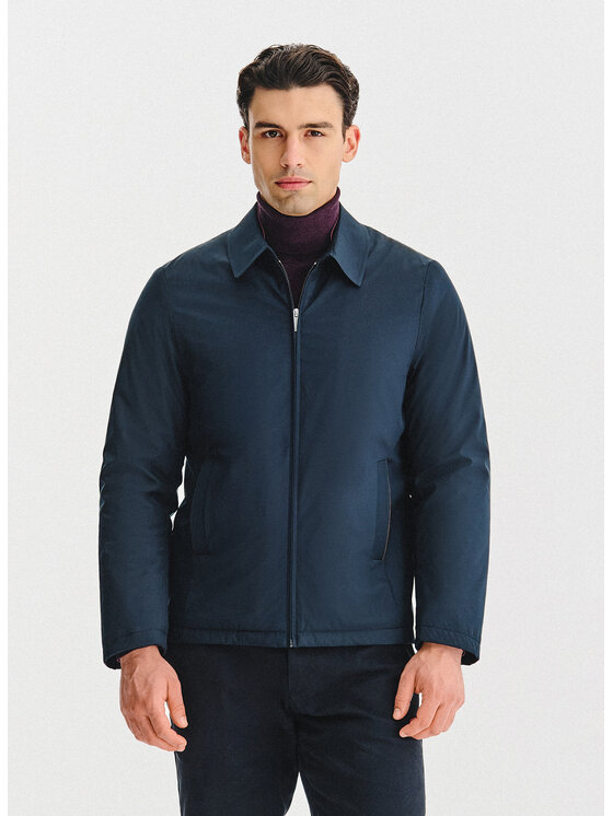 Pako Lorente Pako Lorente Kurtka przejściowa P25WF-5X-002 Granatowy Classic Fit