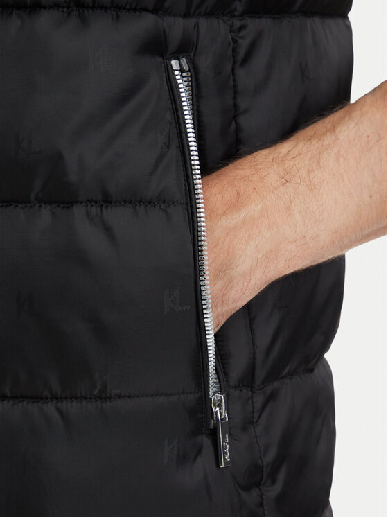 KARL LAGERFELD KARL LAGERFELD Sportisks veste 505022 563592 Melns Regular Fit