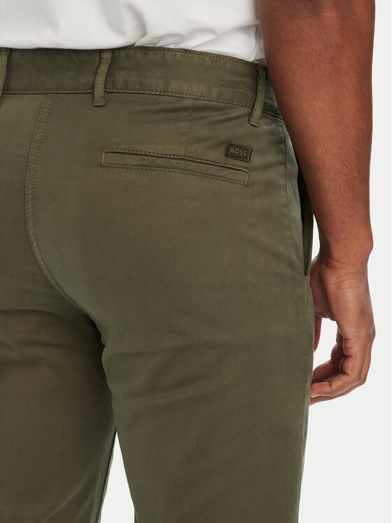 BOSS BOSS Chinosy Chino_slim 50510933 Zielony Regular Fit