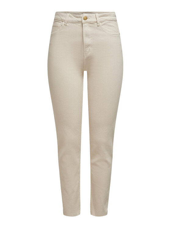 ONLY ONLY Τζιν Emily 15175323 Εκρού Straight Fit