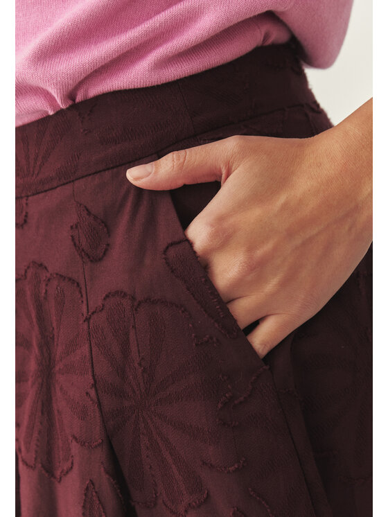 TATUUM TATUUM Midi sukňa TAFTIKO 2 Bordová Flare Fit