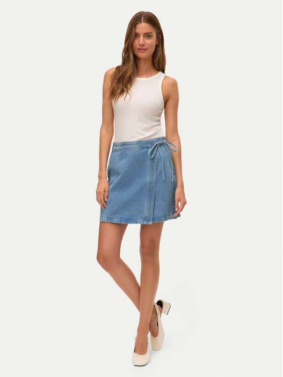 Vero Moda Vero Moda Φούστα τζιν Liza 10332535 Μπλε Regular Fit