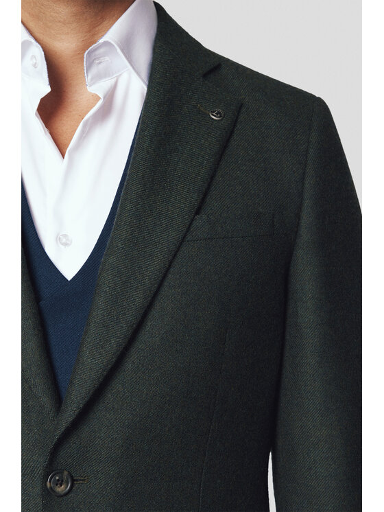 Lancerto Lancerto Marynarka Akron MA073224000011 Zielony Slim Fit