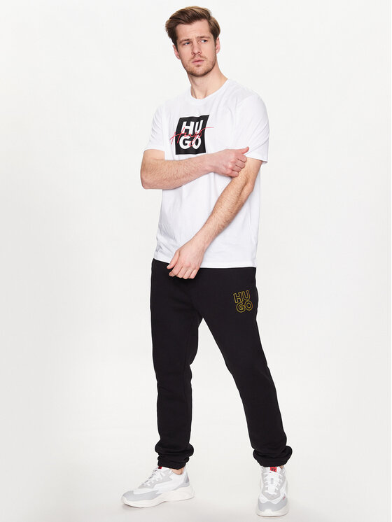 HUGO Hugo Spodnie dresowe Demu 50482855 Czarny Regular Fit