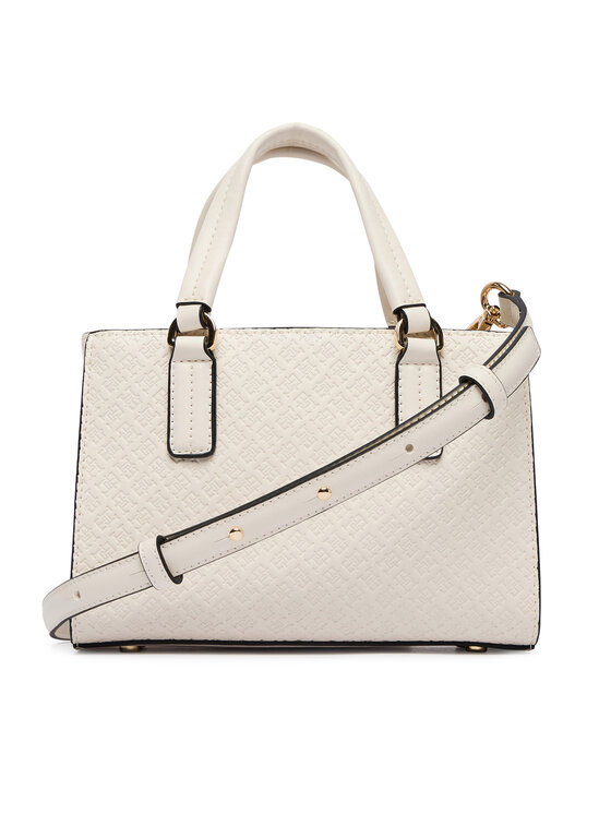 Tommy Hilfiger Tommy Hilfiger Borsetta Th Daily Mini Tote Mono AW0AW18416 Bianco