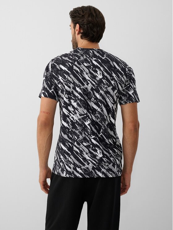 4F 4F T-Shirt 4FRAW26TTSHM4664-20A Μαύρο Regular Fit