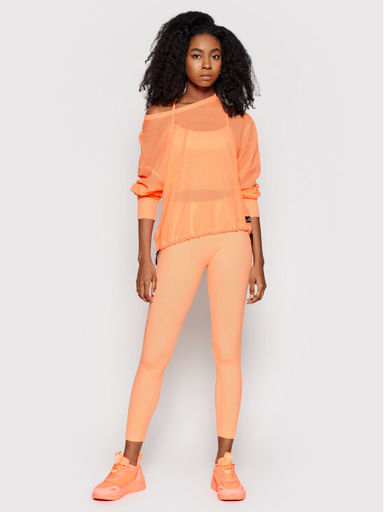 Felpa DP1T7962 Arancione Regular Fit