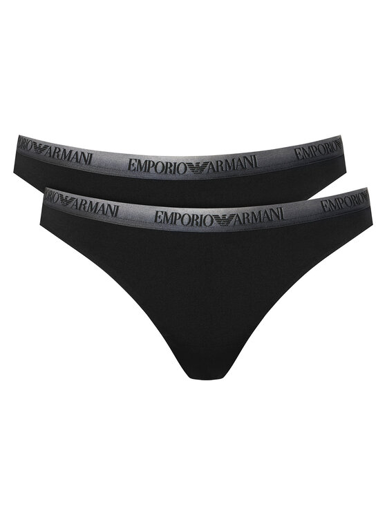 Emporio Armani Underwear Emporio Armani Underwear Σετ στρινγκ EW000402 AF25572 UC001 Μαύρο