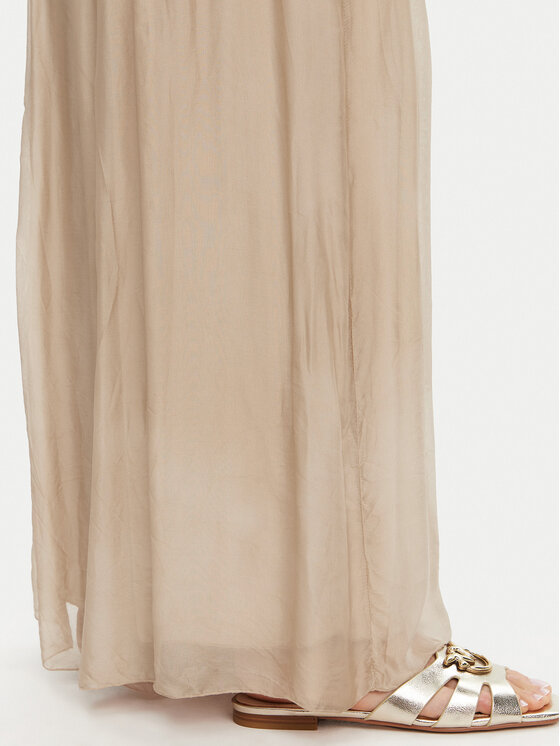 ViCOLO ViCOLO Palazzo kelnės TD0021 Smėlio Regular Fit
