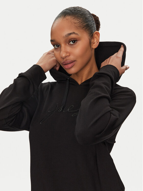Guess Guess Світшот O5GQ00 KCQP2 Чорний Regular Fit