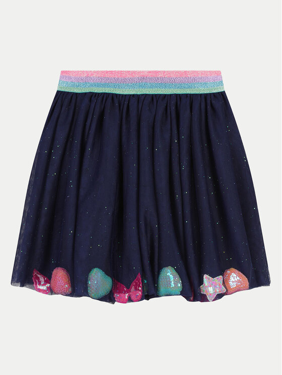 Billieblush Billieblush tylová sukně U20417 Tmavomodrá Regular Fit