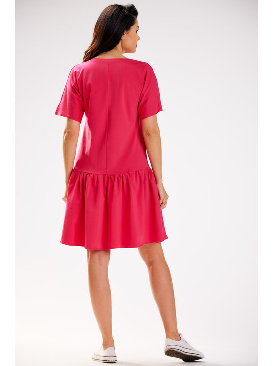 Infinite You Infinite You Sukienka letnia M295 Fioletowy Basic Fit