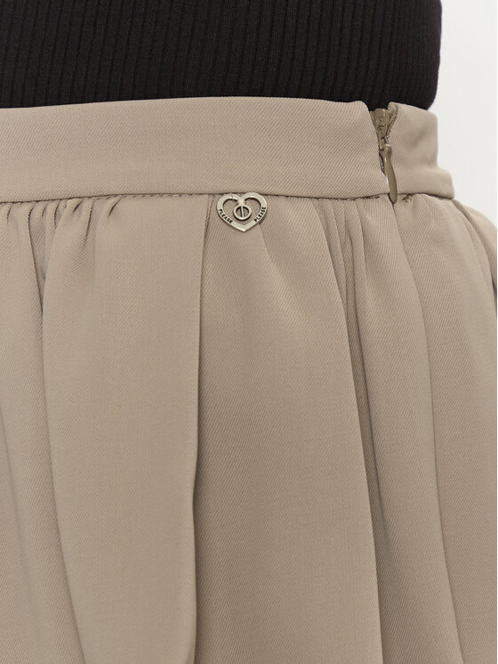 Please Please Spódnica mini G0MJCSI000 Beżowy Regular Fit
